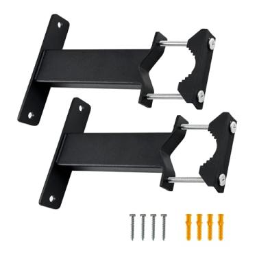 Imagem de KSWLOR 2 peças de antena resistente mastro braçadeira V bloco de mandíbula ferragens de montagem antena mastro braçadeira suporte para antena WiFi ao ar livre, antena de TV, mastro, guarda-chuva de pátio