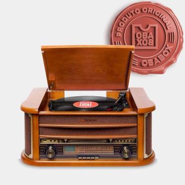 Imagem de Vitrola Toca Discos, K7, CD, USB, FM e Bluetooth ObaVintage Bivolt Toc