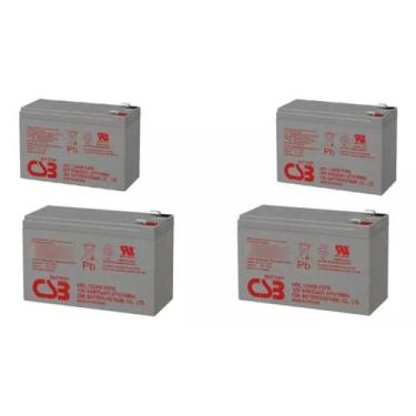 Imagem de Kit 4 Bat 6dzm10 12v 9a Ciclo Profundo Bike Elétrica - CSB