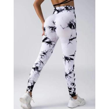 Imagem de Legging Sem Costura Tie Dye Cintura Alta/Empina Bumbum - S990 - BUBULU