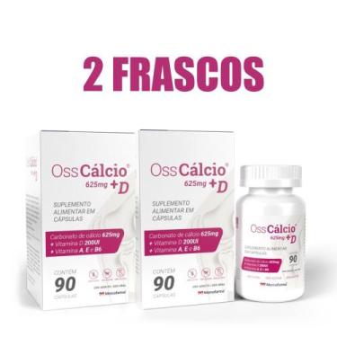 Imagem de CALCIO + VITAMINA D, A, E e B6 - OSSCÁLCIO 180 CÁPSULAS - OSSOS, MÚSCU