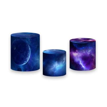Imagem de Trio De Capa Cilindro - Galáxia Azul Planetas 004 - Via Cores