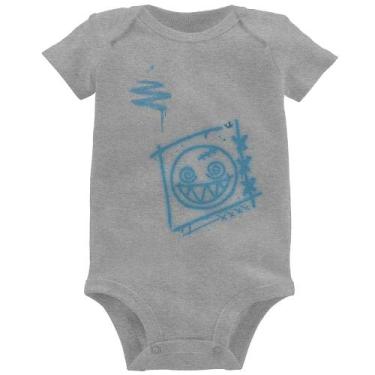 Imagem de Body Bebê Dizzy Eyes Madpunk co. - Foca na Moda, Cinza, P