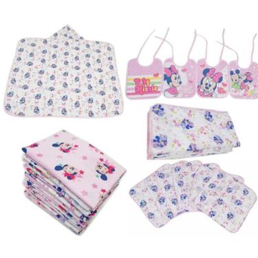 Imagem de Kit 10 Fraldas De Pano 4 Cueiros 1 T. Banho Disney + Presente - Dugu, 