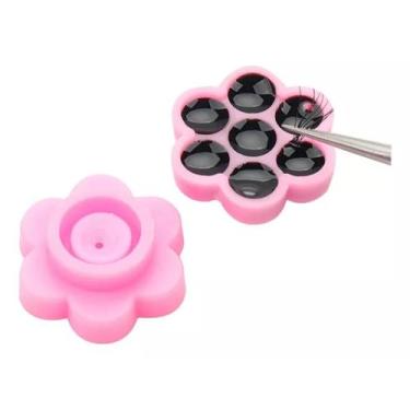 Imagem de Batoque Flor Colmeia para Cola Alongamento de Cílios 50un - Sem marca