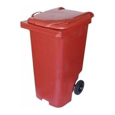 Imagem de Lixeira Contentor Plástico 240l Rodas 200mm Sem Pedal - JSN