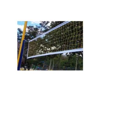 Imagem de Rede de peteca 5 metros - 5 petecas coloridas + cabo de aço - PENTAGOL