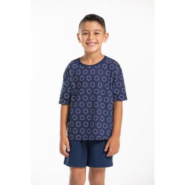 Imagem de Conjunto Pijama Infantil Menino Malha Viscolycra - Cor De Cacau, 08, C