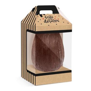 Imagem de Caixa New Maleta para Ovo com Visor Kraft Doçura - 06 Unidades - Cromu