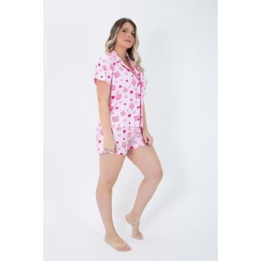 Imagem de Pijama Americano com Botão de Poliamida - Atacado Two - TWO STYLUS, P