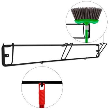 Imagem de Suporte Hadley Multiuso 5 Posições Porta Utensílios Vassoura Rodo - Lo