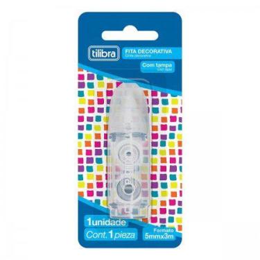 Imagem de Fita Decorativa Estampada Divertida 5mmx3m Colorida TILIBRA  Decorar C