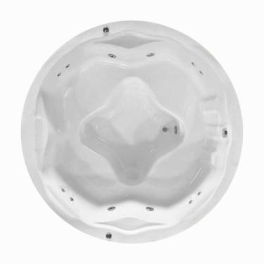 Imagem de Spa Redondo Babilonia com hidro em acrílico - LineaPlas, 1,80X1,80X0,9