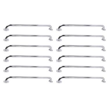 Imagem de Barra de Apoio 70cm Inox Kit 12 Unidades Acessibilidade Idoso Cadeiran