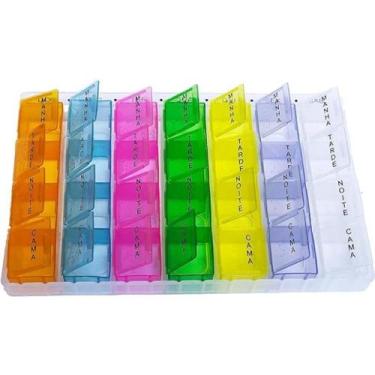 Imagem de Caixas Comprimido Porta Medicamento Remédio/capsulas 4x Dia - DANTAS