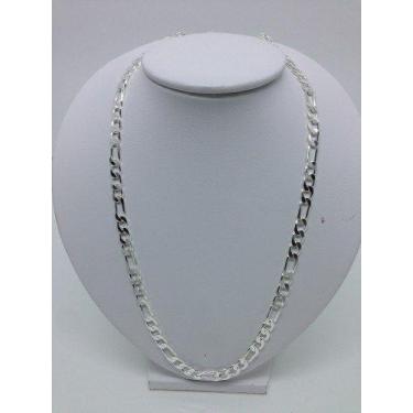 Imagem de Cordão Corrente masculino 3x1 60cm 6,5mm prata 925 - Michester, Pratea