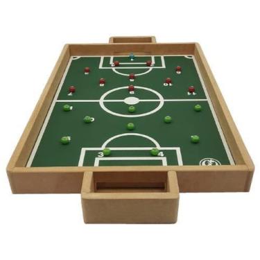 Imagem de Brinquedo infantil campo futebol mdf acompanha moeda - Shoppingnet