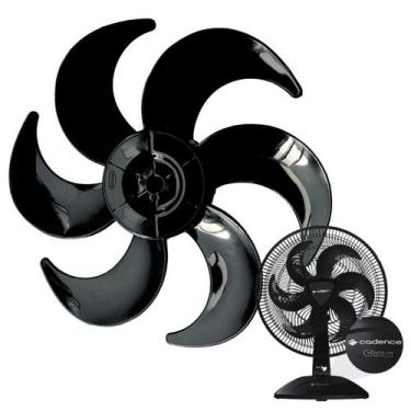 Imagem de Hélice Cadence Ventilar Eros Supreme preta 30 cm com 6 pás - Mebrasi