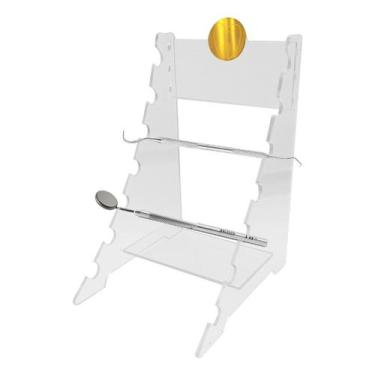 Imagem de Organizador Acrílico Dentista Porta Ferramentas 7 Instrumentos Consult
