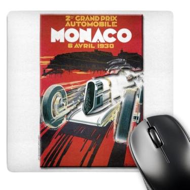 Imagem de 3dRose Mouse pad 20,3 x 20,3 x 0,63 cm, pôster de publicidade Monaco Grand Prix (mp_130192_1)