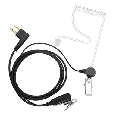 Imagem de KANMIT Fone de ouvido Walkie Talkie para Motorola Radio cls1410 cls1110 bpr40 cp200 cp200d cp185 cp100 rdm2070d com tubo acústico oculto e microfone PTT (pacote com 1)