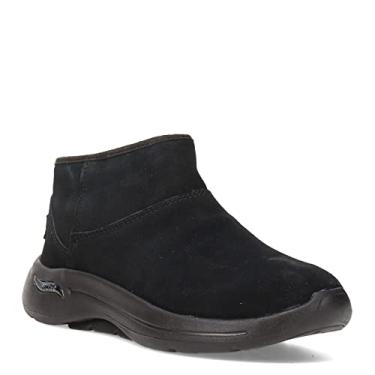 Imagem de Skechers Bota feminina Go Walk Arch Fit-Cute N Cozy Fashion Boot, Preto/preto, 5