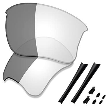 Imagem de SAUCER Lentes de reposição premium e kits de borracha para Oakley Flak Jacket XLJ | Flak Jacket XLJ Low Bridge Fit Óculos de sol de alta defesa - Ativado fotocromático