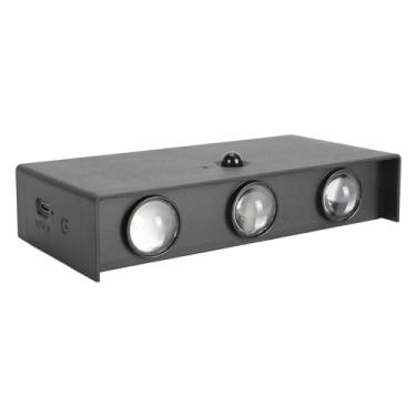 Imagem de Arandela de Parede Com Sensor de Movimento, Arandela de Parede Sem Fio Com Bateria Recarregável de 5000mAh, Iluminação Contínua de 8 a 10 Horas Sem Perfuração ou Fios para (Preto)