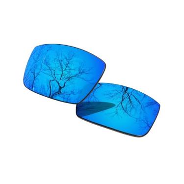 Imagem de ToughAsNails Lentes de substituição para óculos de sol Oakley Gascan OO9014 – HyperVision Plus Blue Chrome – Polarizadas