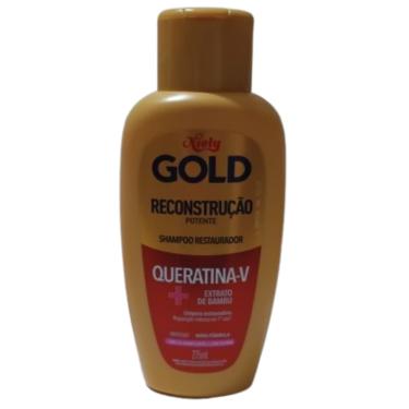 Imagem de Shampoo Niely Gold Max Queratina-V + Extrato de Bambu Reconstrução Potente 275ml