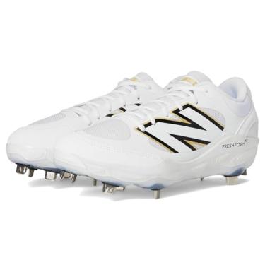 Imagem de New Balance Fresh Foam X 3000 V7 Tênis de beisebol masculino, Branco/preto, 15