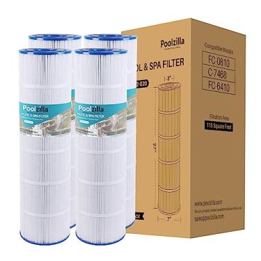 Imagem de Poolzilla Pacote com 4 cartuchos de filtro de piscina de substituição para Unicel C-7468, Jandy CL 460, CV460, PJAN115, FC-0810, Excel Filters XLS-705, FC-641, Aladdin 21501, Baleen AK-60432|