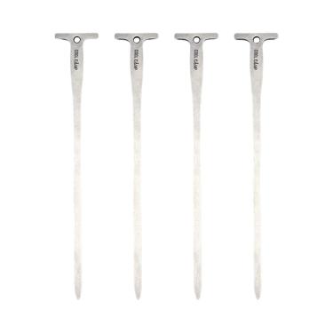 Imagem de Deevoka 4pcs tendas estacas acampamentos tendas pinos multifuncionais de aço portátil acampamento estacas pinos de tenda para na praia