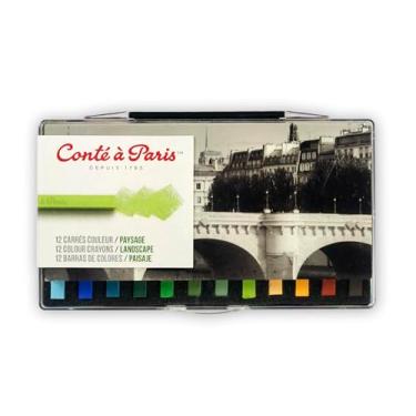 Imagem de Conte a Paris Pastel Seco Carre 12 Cores Paisagem, 50130, 12 Cores