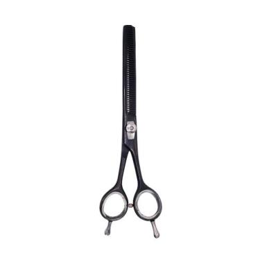 Imagem de Tesoura Semi Dentada Reta 7 Polegadas  Social Instrumentos,  Preto