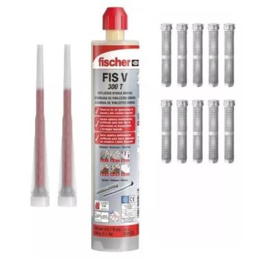 Imagem de Chumbador Químico Vl Com 10 Camisas Bucha Injeção 12Mm - Fischer