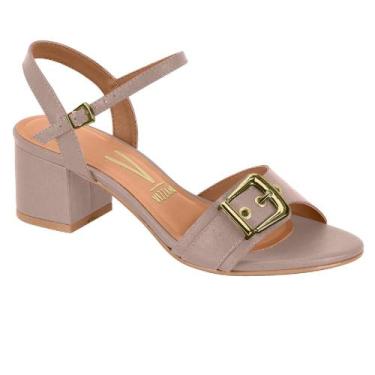 Imagem de Sandalia vizzano salto bloco fivelas ref 6291.1184.7286, 37, Cinza