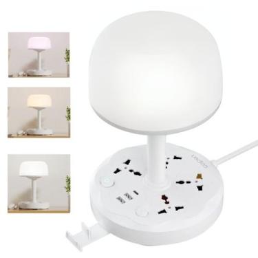 Imagem de Abajur Para Mesa 3 Cores Quente Fria e Natural 100/220v - COIBEU