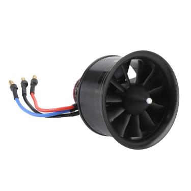 Imagem de Ventilador Elétrico de Dutos, Ventilador RC Duto Edf 50mm 11 Lâminas Fãs Dutos RC Airplane Ducted Fan para RC Airplane Recomendado Battery 5s 1800mAh 35c