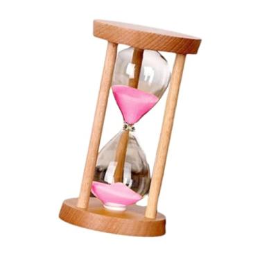 Imagem de IEUDNS Timer de areia 1 minuto de hora de vidro de vidro inquebrável Timer de copo de relógio de aniversário Presente de aniversário Ano Novo Cozinha de, Rosa