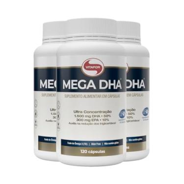 Imagem de 3 un Omega 3 Mega DHA Vitafor 1000mg 120 capsulas