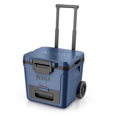Imagem de Ninja | Cooler | Cooler FrostVault 30QT com rodas | isolado com gaveta de armazenamento seco | Mantém o gelo frio por dias | para praia, acampamento, piqueniques e muito mais | Lakeshore Blue |