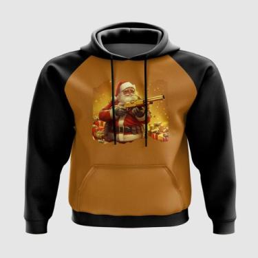 Imagem de Blusa com Capuz Papai Noel Milionário Natal - A Fabriqueta, G