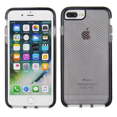 Imagem de Cube Apple iPhone 8 Plus/7P/6s P/6P, Scratch-Proof and Shock Resistant Clear Black TPU Cover with Black Bumper