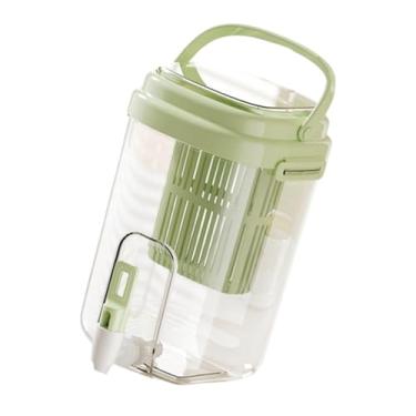 Imagem de IEUDNS Dispensador de bebidas dispensador de bebida, jarro de para geladeira, jarra de chá gelado chaleira fria com jarro de água da para, Verde