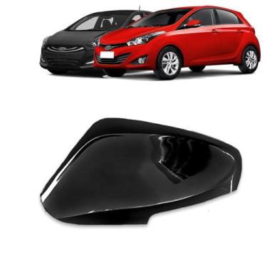 Imagem de Aplique  Retrovisor Preto Brilhante HB20/Elantra c/pisca - Shekparts