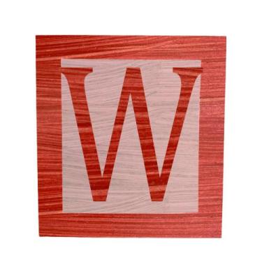 Imagem de Cubo Rosa Letra Vermelha com Aplique Festa Chá de Bebê Decoração 8x8x8