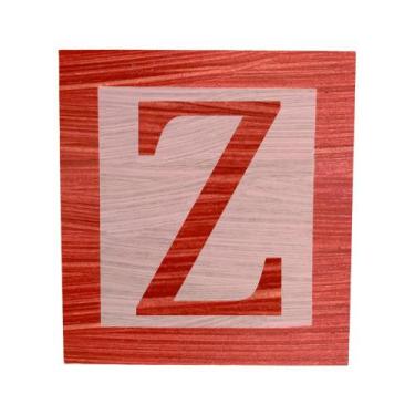 Imagem de Cubo Rosa Letra Vermelha com Aplique Festa Chá de Bebê Decoração 8x8x8