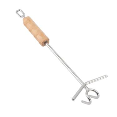 Imagem de LIFTER DO DOVILHO DOVILO, ACESSORES DE OVOL DURO DO CAMPO DE CASCO CAMP CAMPO CAMP CAMPO POT 36 Cm DE Aço Inoxidável Driver DE Gancho Duplo para Levantar e Transportar Tampa DE Forno Holandês