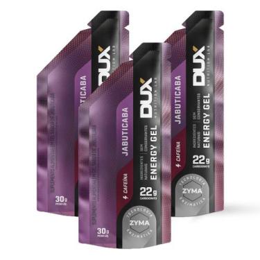 Imagem de Kit 3 Energy Gel Dux 22g de Carboidrato Jabuticaba com Cafeína 30g